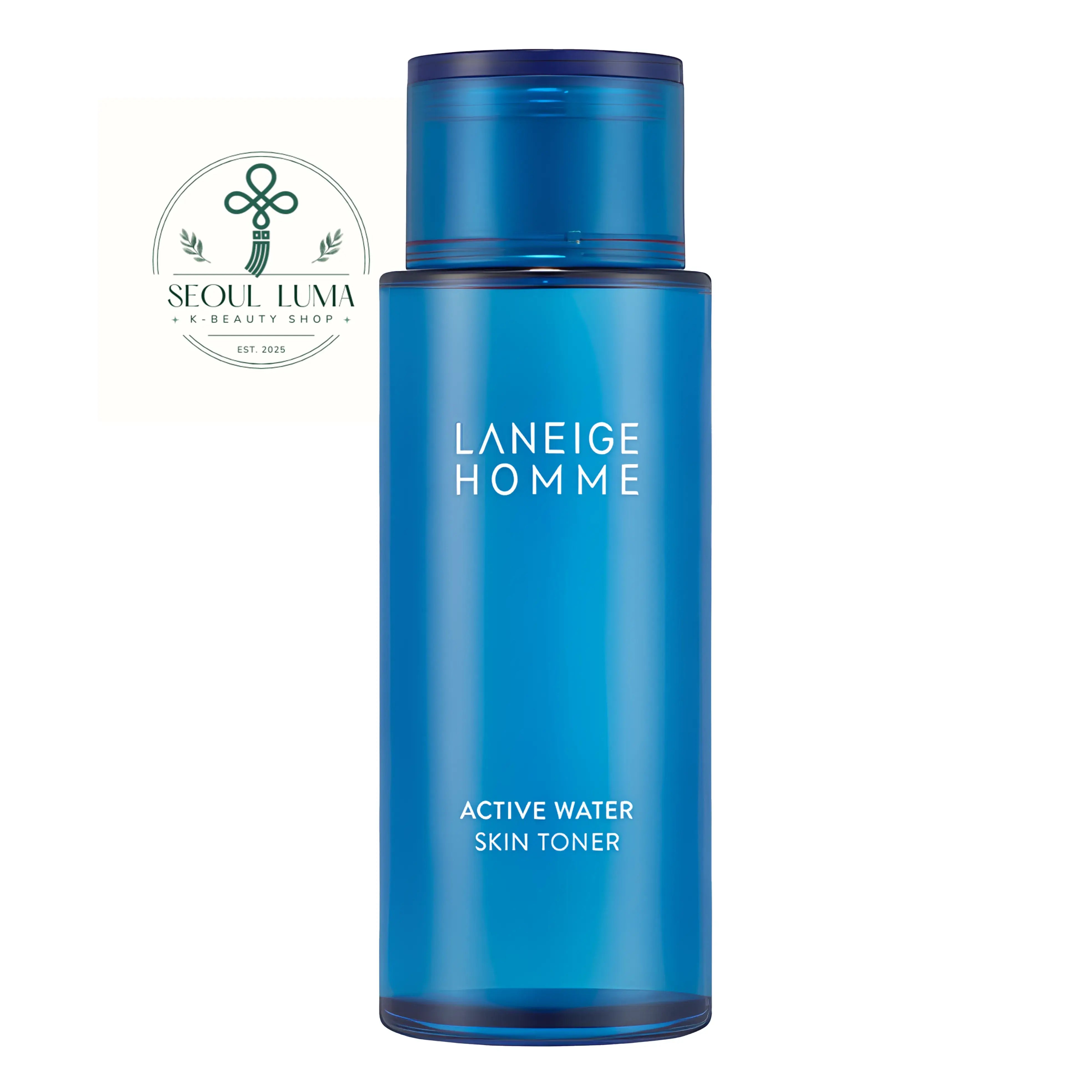 LANEIGE Active Water Skin Toner For Men - hydrating toner with zinc-containing texture and deep seawater minerals for men's dehydrated, tired skin